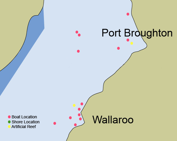 Greg James' Fishing Pathfinder - GPS Marks for Eastern Spencer Gulf